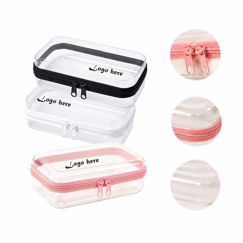 Transparent PET Zipper Case For Multipurpose Daily Use
