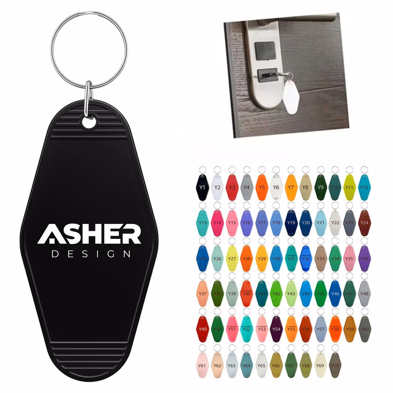 Unisex Durable Plastic Keychain for Car Rental Fleet