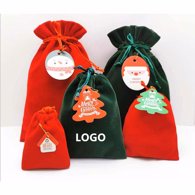 Christmas Flannel Gift Bag
