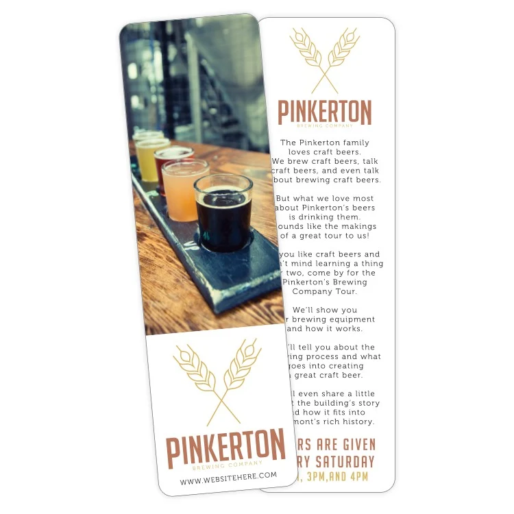 Plastic Bookmark - 2.5x8.5 Laminated - 14 pt. 1