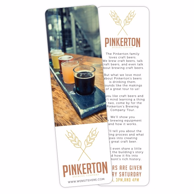 Plastic Bookmark - 2.5x8.5 UV-Coated (1S) - 10 pt.