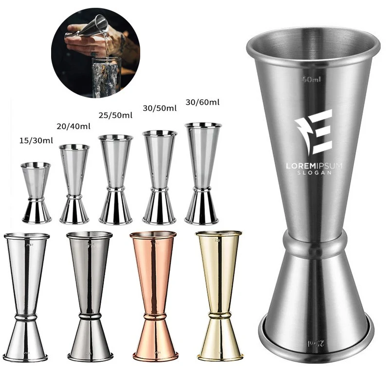 1oz Double Cocktail Jigger Japanese Premium 304 Stainless Steel Jigger 1