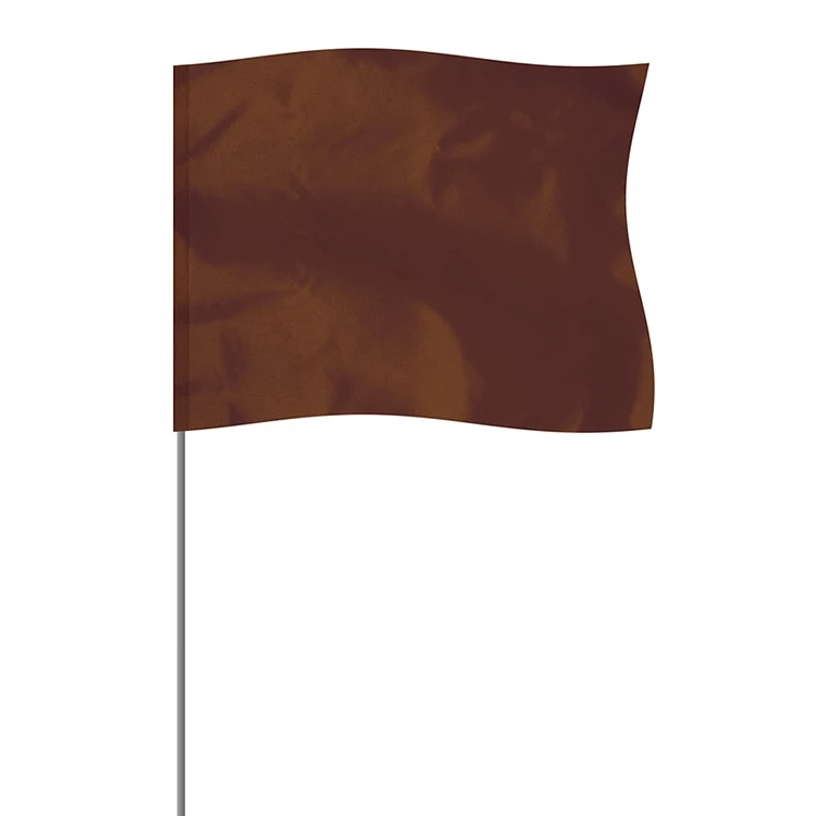 Brown 4" x 5" Marker Flag on a 36" Wire 1