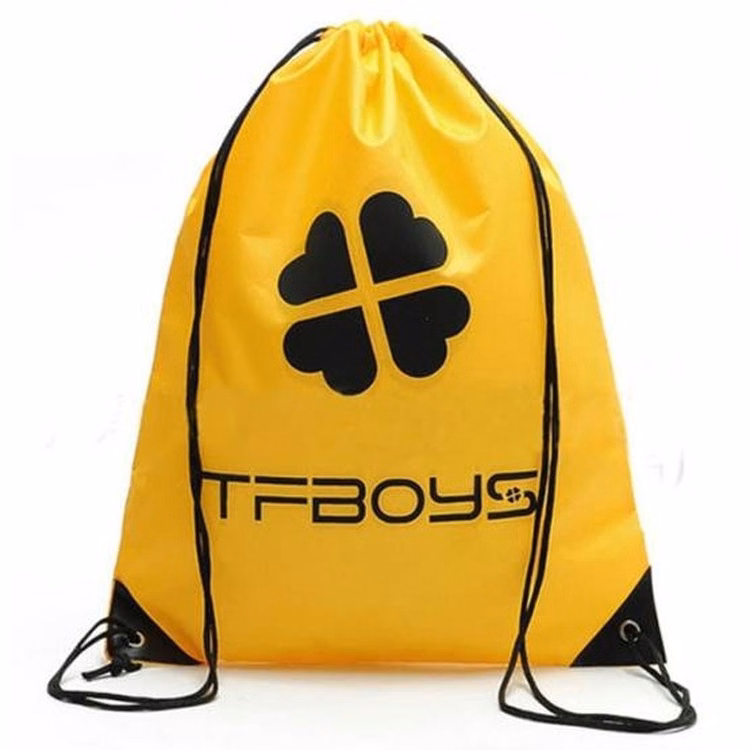 New Fashion Polyester Drawstring Shopping Bag