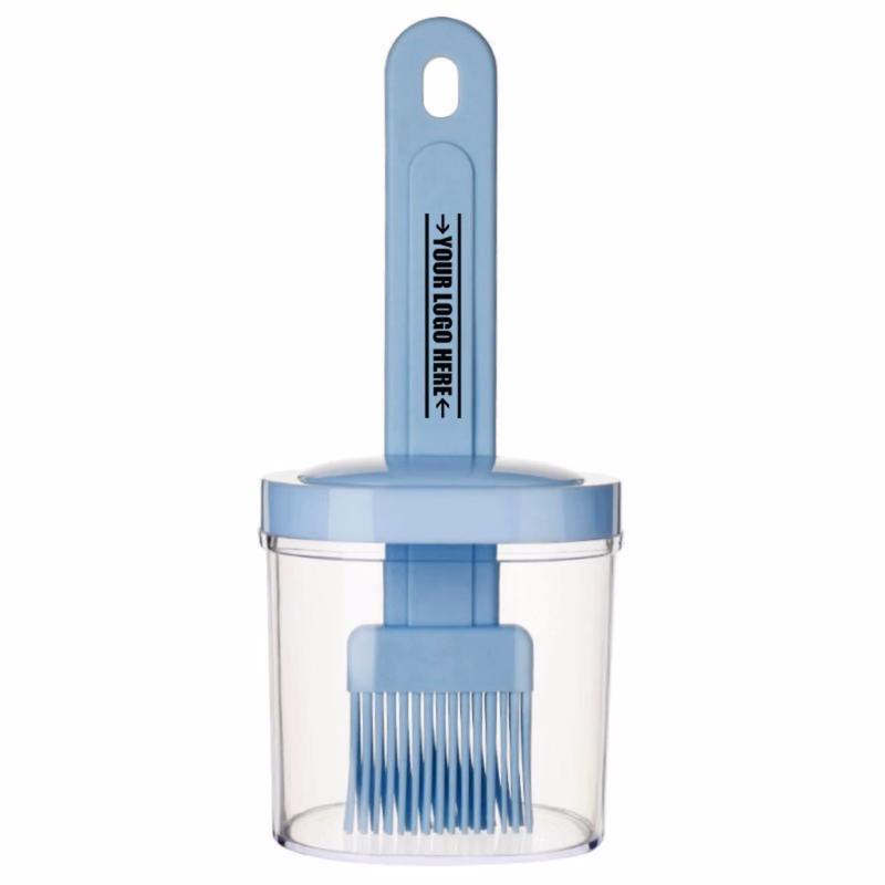 Silicone Bbq Brush With An Integrated Oil Bottle