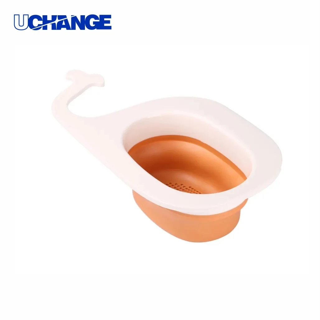 Foldable Whale Drain Basket Food Residue Filter 1