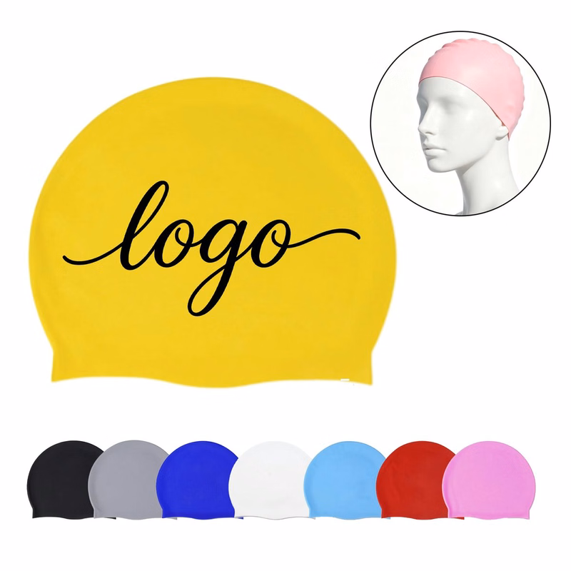 Custom Adult Silicone Swim Cap MOQ 50 PCS