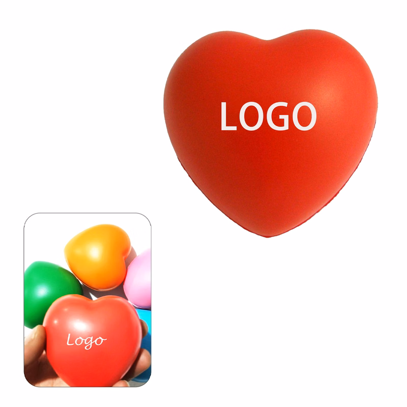 Lightweight Heart-Shaped Stress Relief Ball