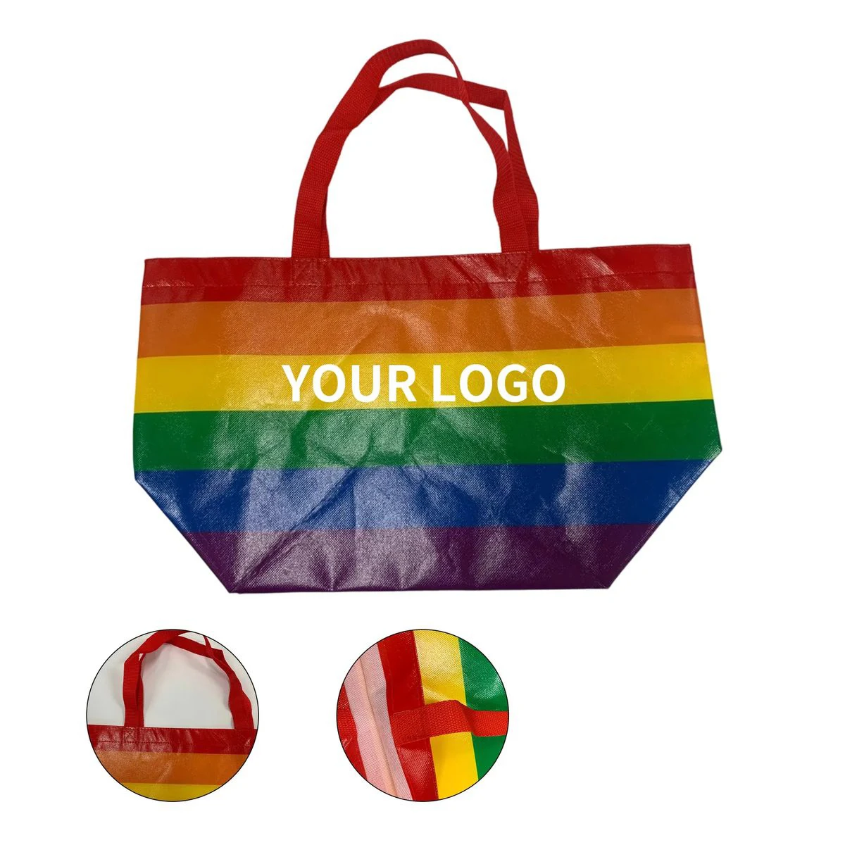 Rainbow Non Woven Tote Bag 19.7 Inch 1