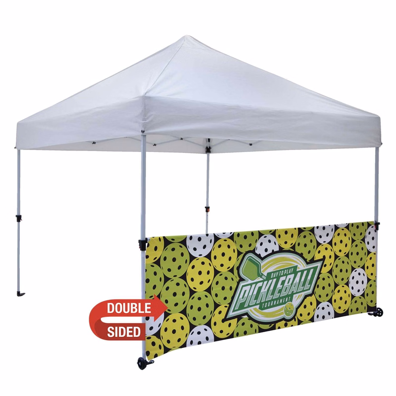10' Omni Tent Half Wall Kit (Dye Sublimated, Double-Sided)