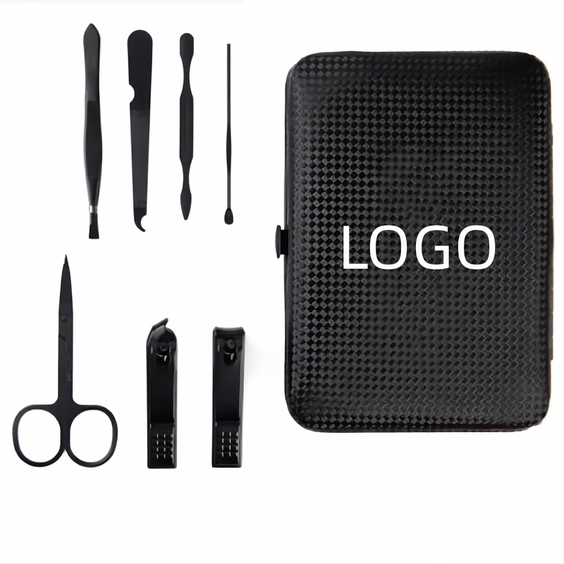 7-Pieces Leather Look Manicure Set