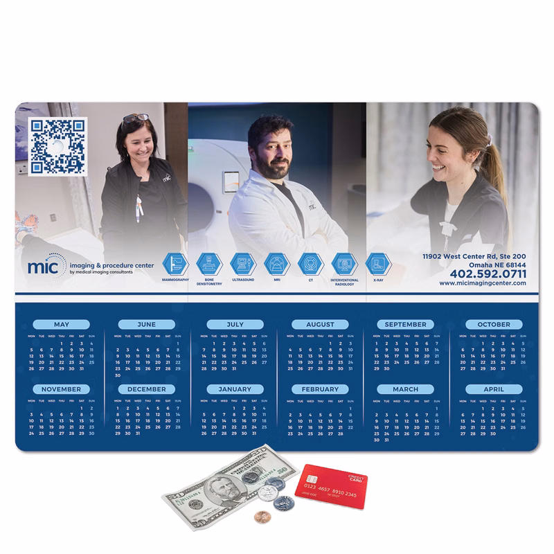 Origin'L Fabric Heavy Duty Fabric Calendar Counter Mat-12"x18"x1/8"