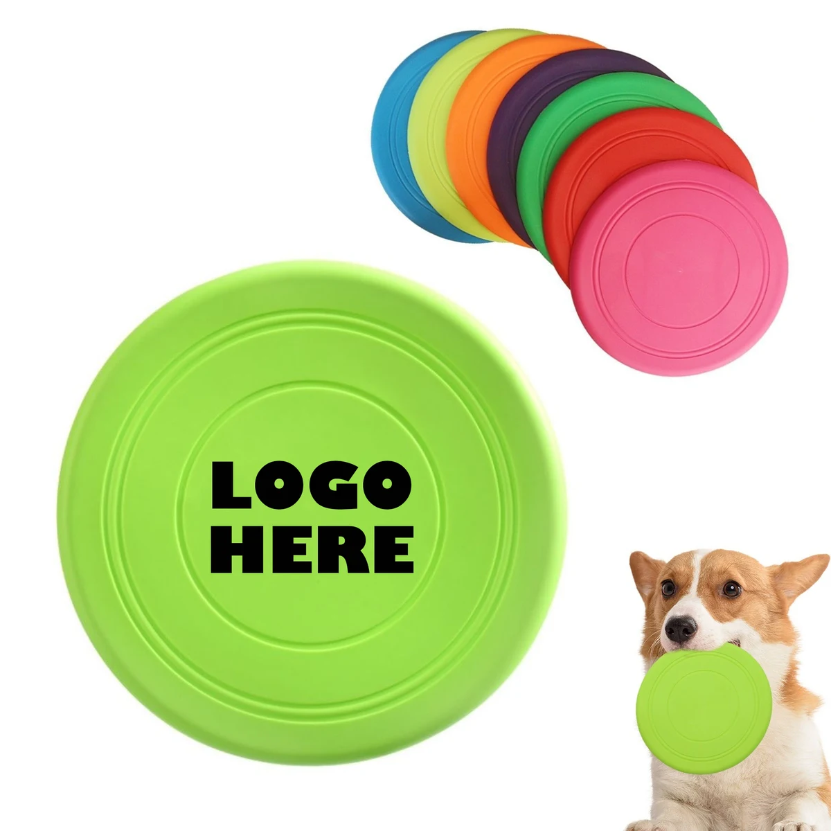 Soft Rubber Flight Disc With Customizable Logo 1