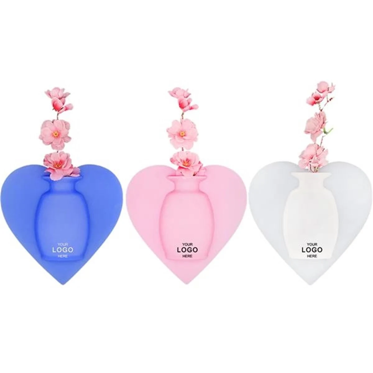 Heart Shaped Silicone Wall Vase 1