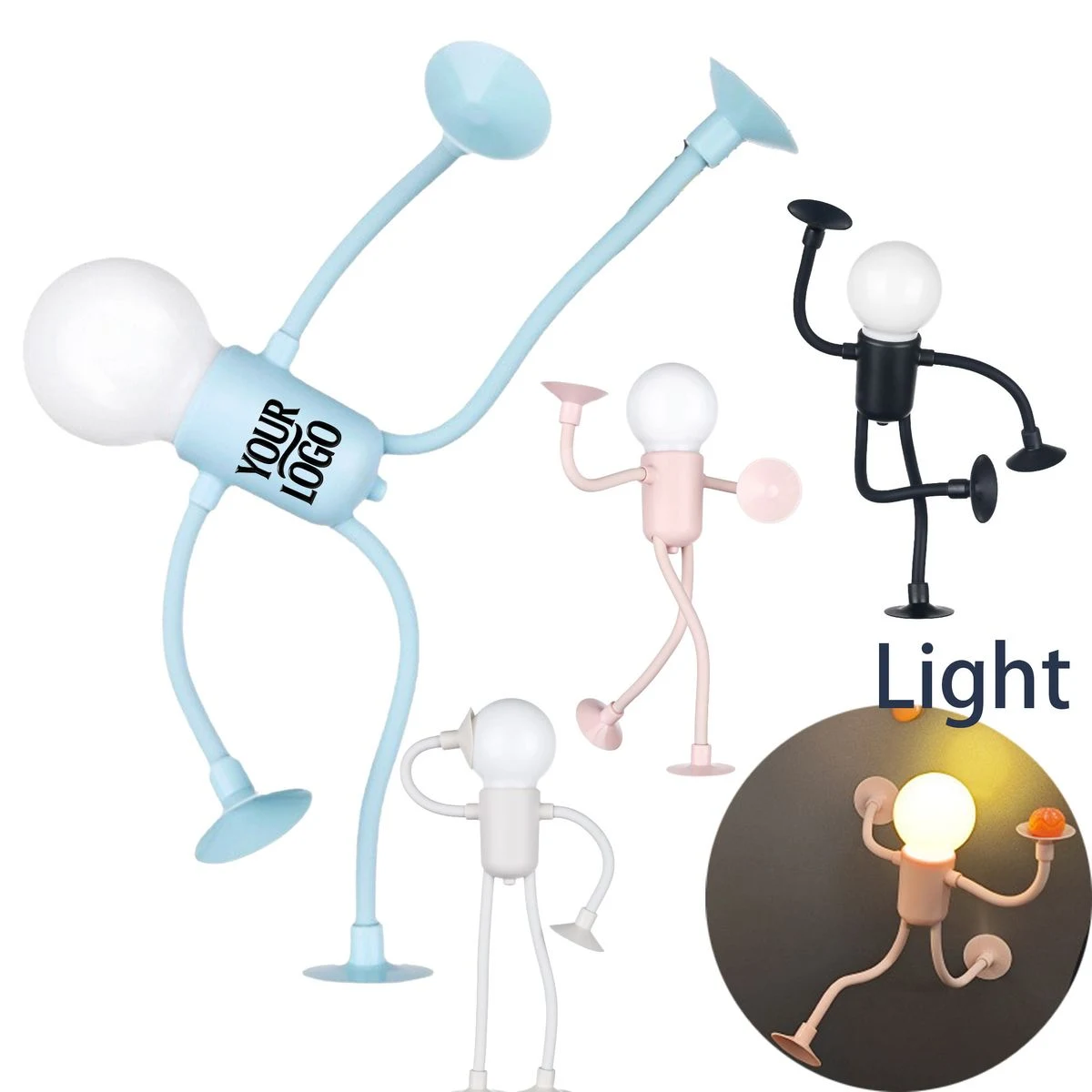 Humanoid Suction Cup Mini Night Light 1