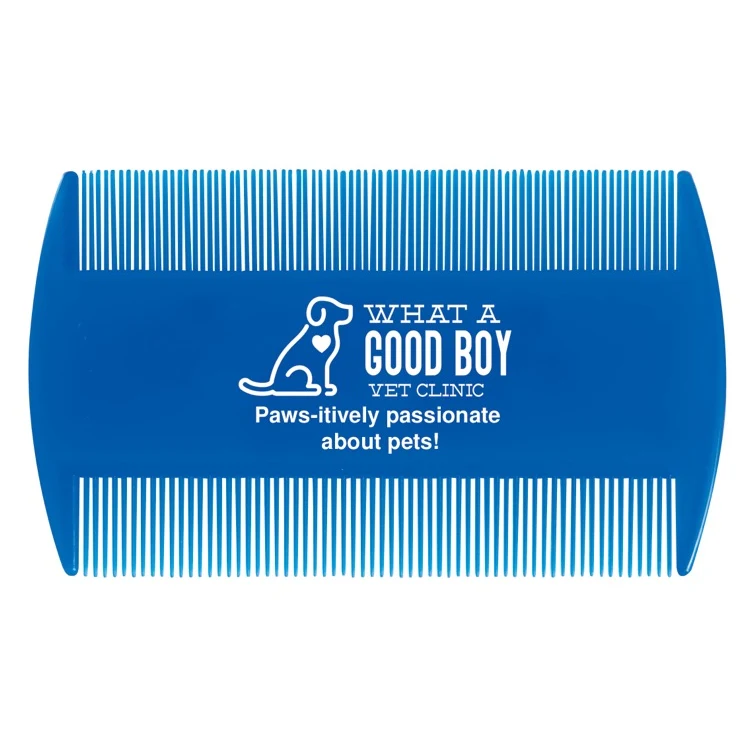 Blue Flea Comb (3" x 2.063") 1
