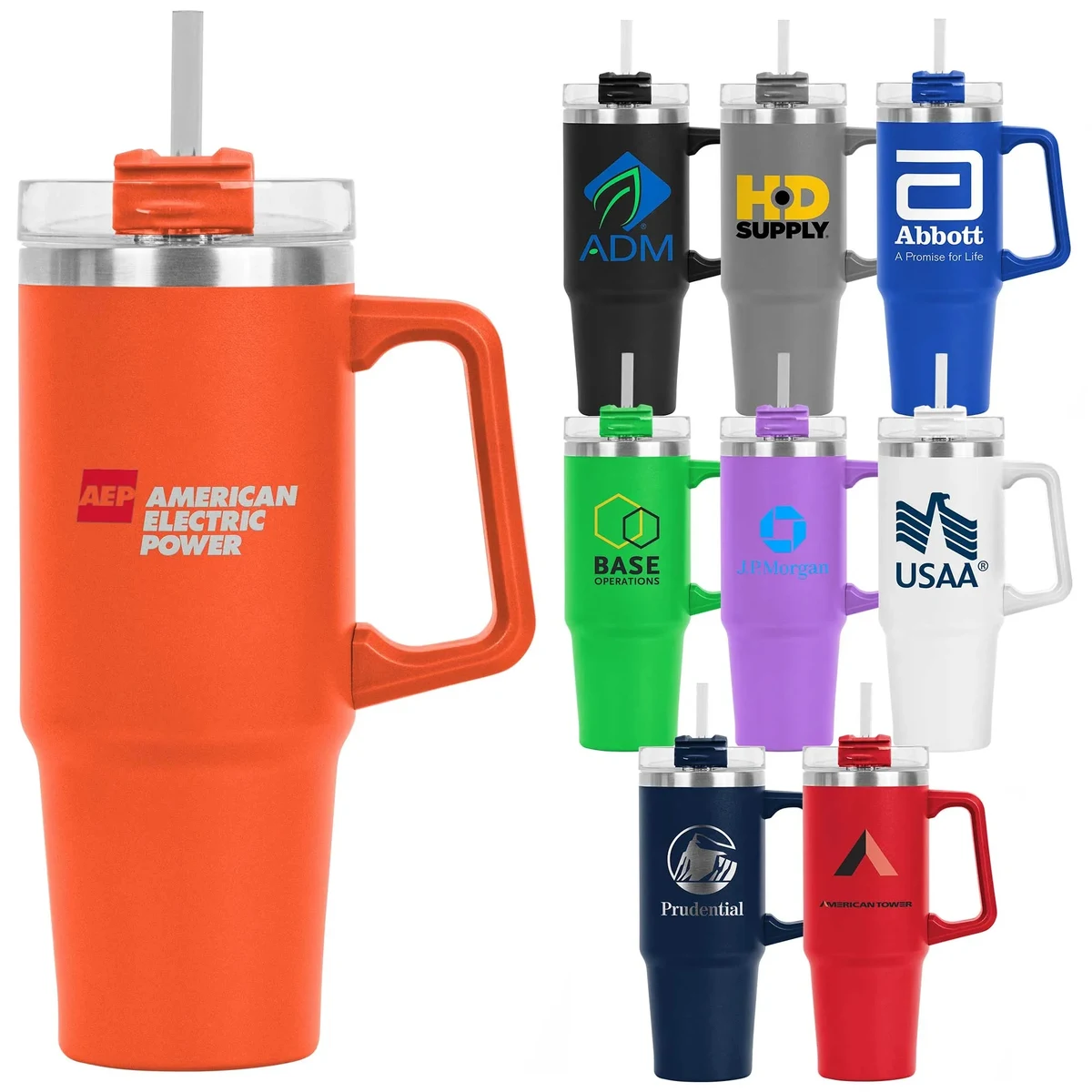 Little Hippo Mug & Straw Lid w/ Twist Closure - 30oz. 1