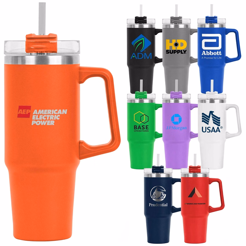 Little Hippo Mug & Straw Lid w/ Twist Closure - 30oz.