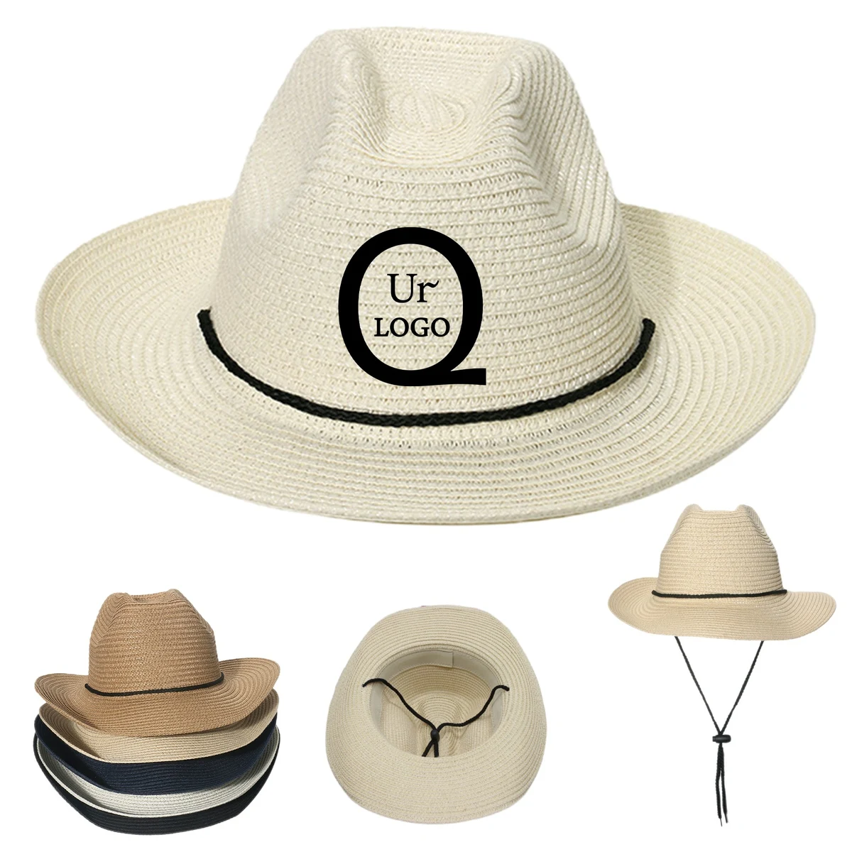 Summer Unisex Cowboy Straw Hat 1