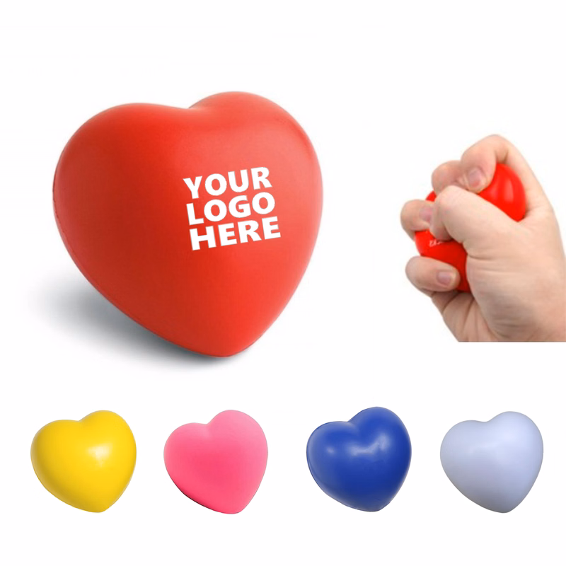 Valentine's Day Heart Stress Balls MOQ 100