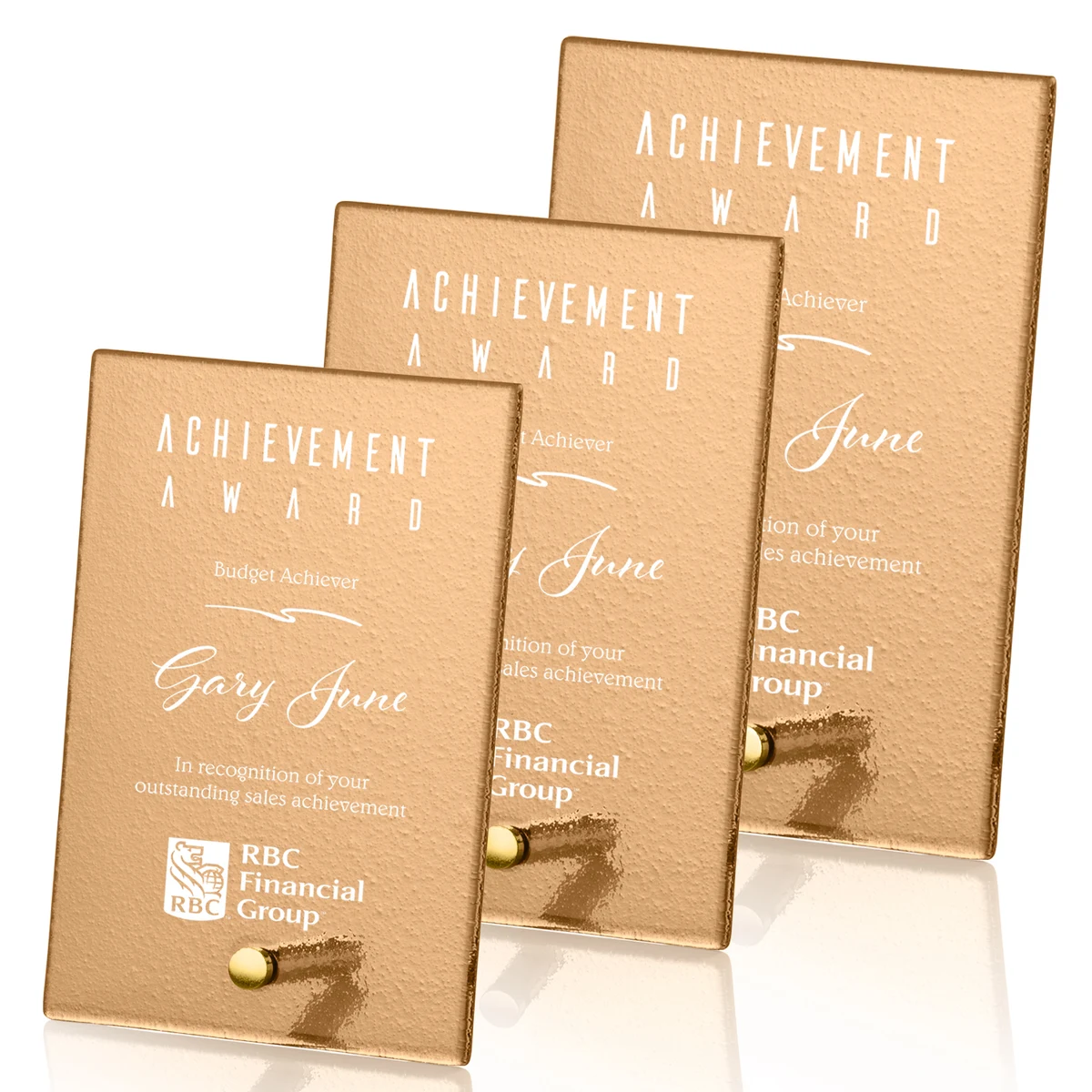 Atchison Russet Rectangle Award - Gold 1