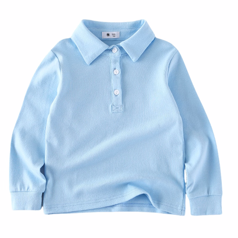 Kids Polo Shirt Long Sleeve T-Shirt 2025 Spring