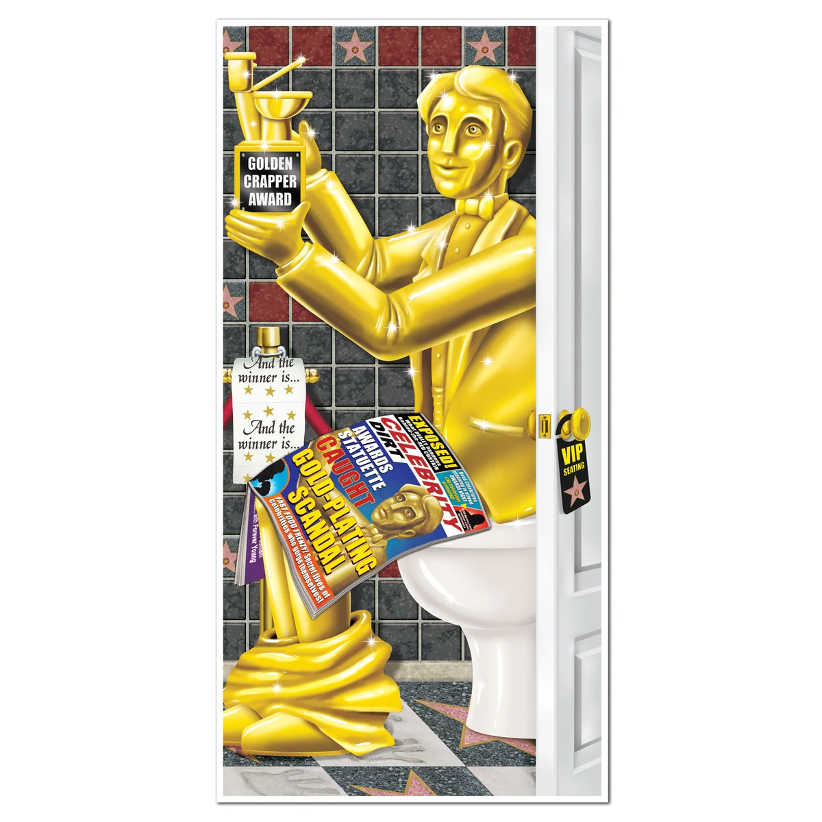 Awards Night Restroom Door Cover 1