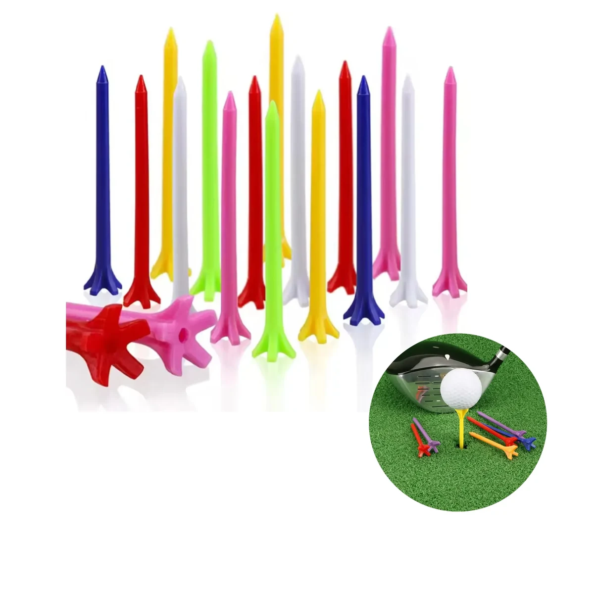 Plastic Golf Tees 1