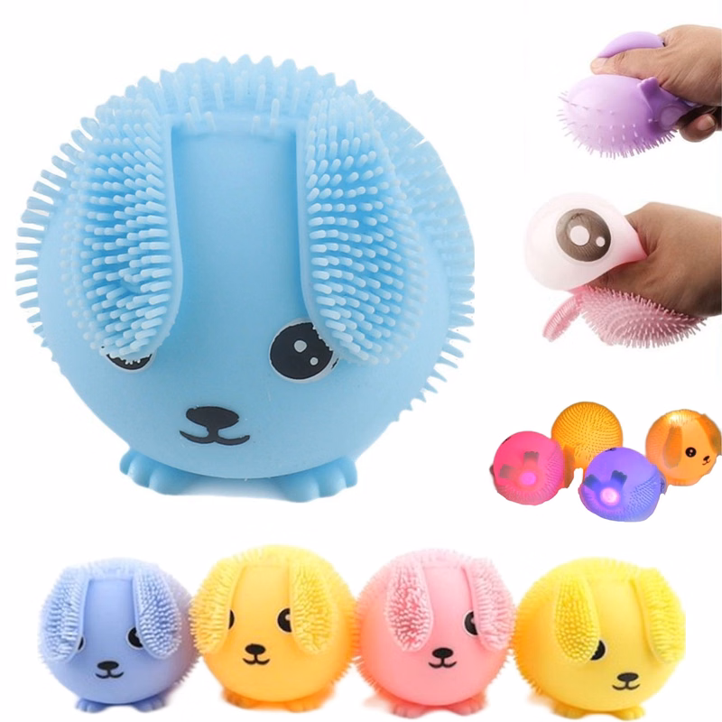 Led Light Up Puffer Bunny Rabbit Fidget Toy