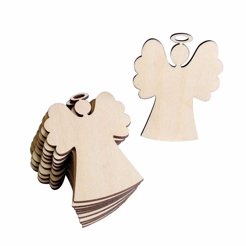 Hanging Wooden Angel for Decoration