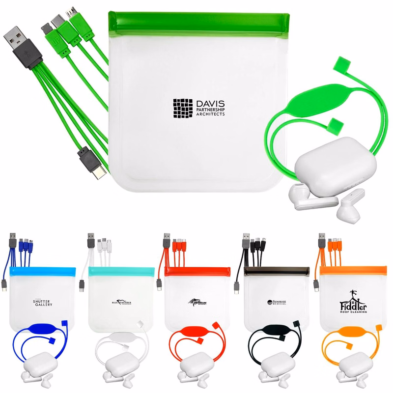 TRUE WIRELESS STRAPPY STORAGE CABLE SET