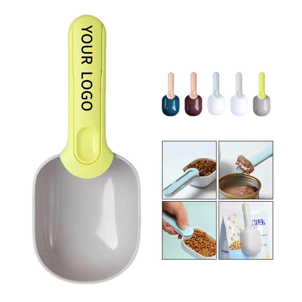 Pet Food Scoop with Clip 1