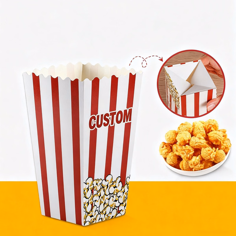 Disposable Popcorn Folding Box