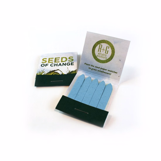 Small Seed Paper Matchbook, Double-Sided