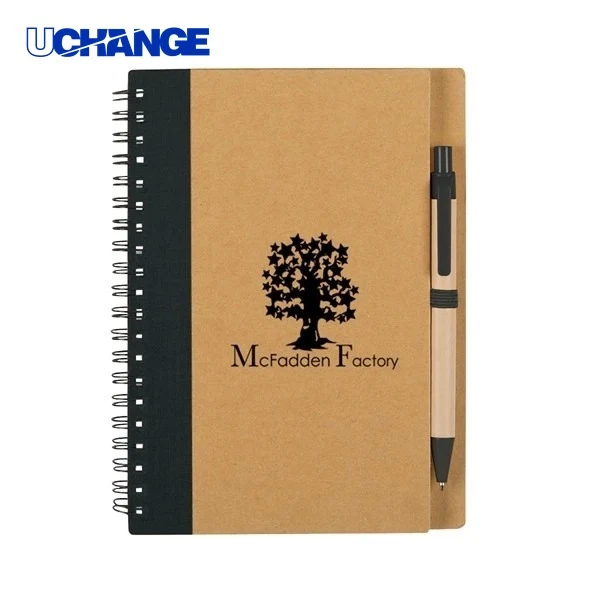 Eco-Inspired Spiral Notebook with Pen Set for Office 1