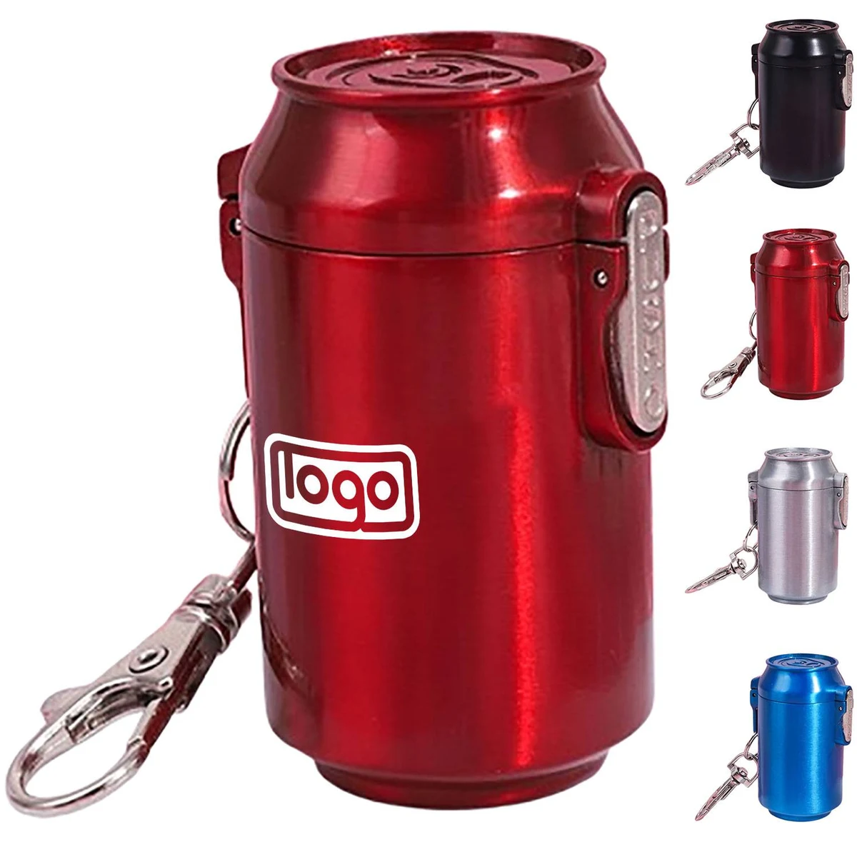 Coke Can Shape Mini Ashtray Key Chain 1