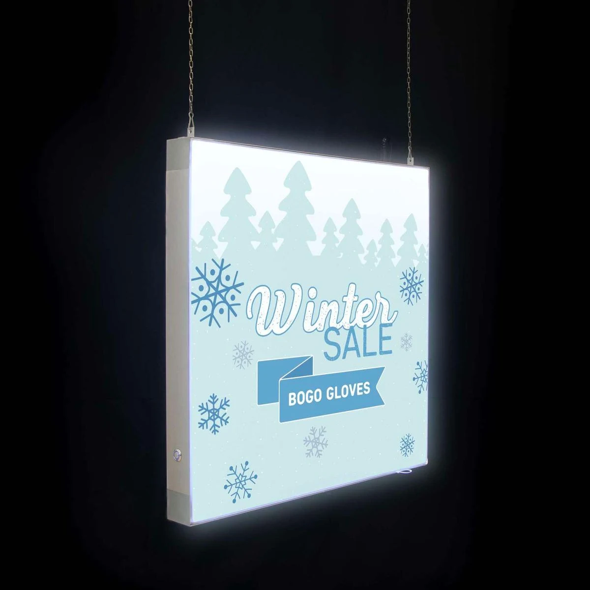 24" x 24" Aerial SEG Glo Ceiling-Mounted Kit 1