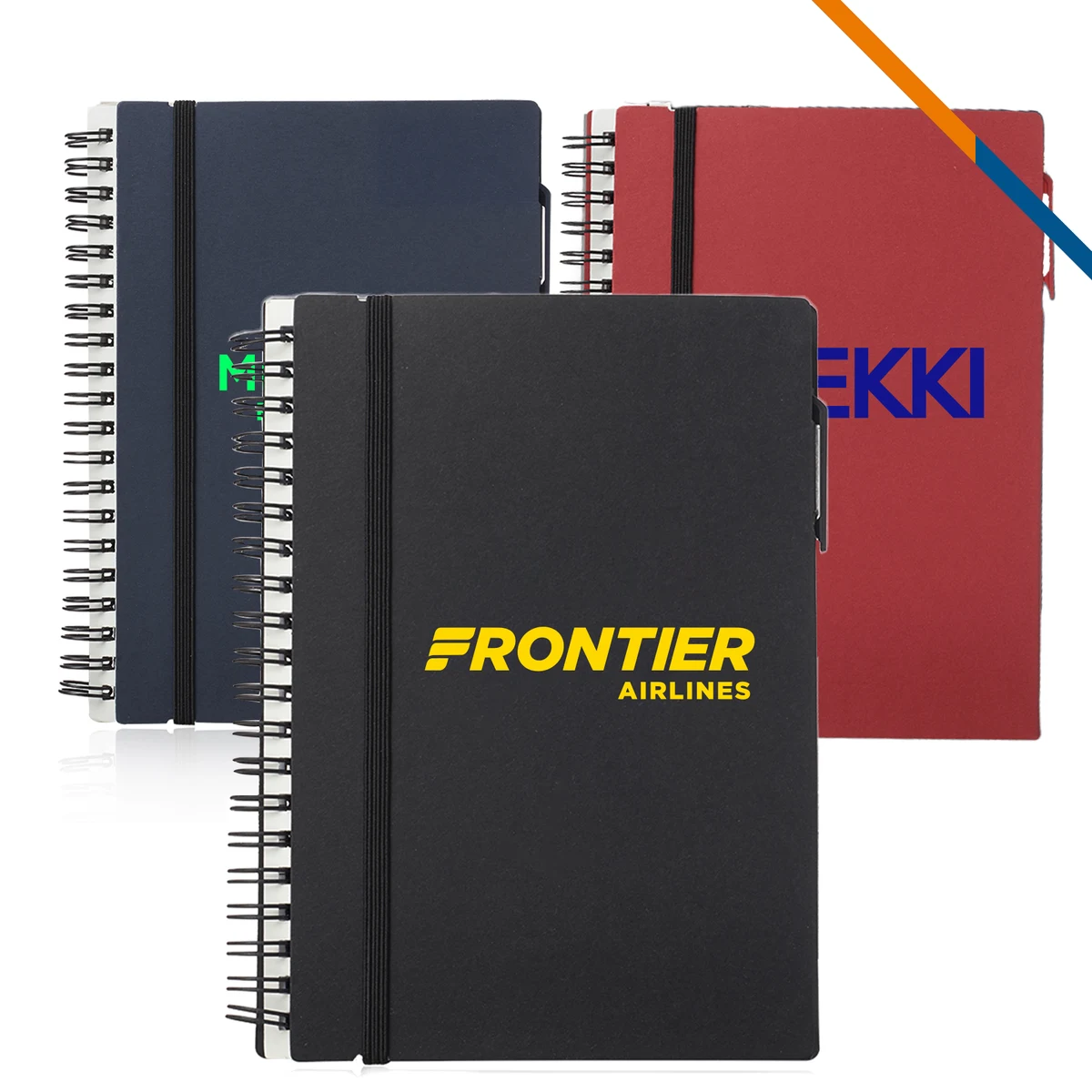 Rabia Elastic Closure Spiral Notebooks 1