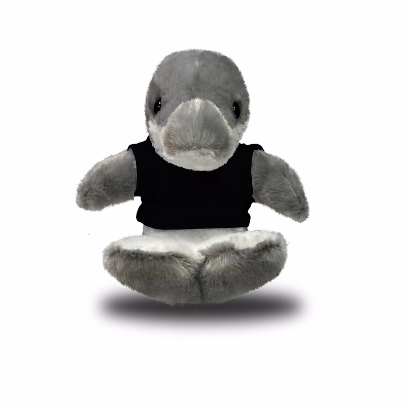 Plush Sitting Dolphin