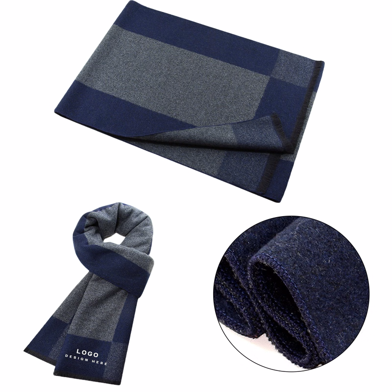 Winter Warm Plaid Men's Scarf