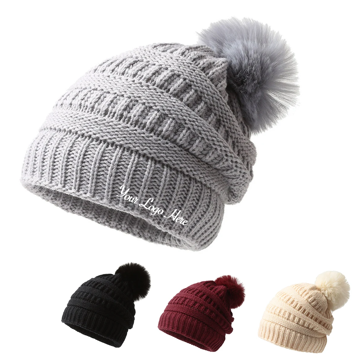Soft Warm Slouchy Knit Hat 1