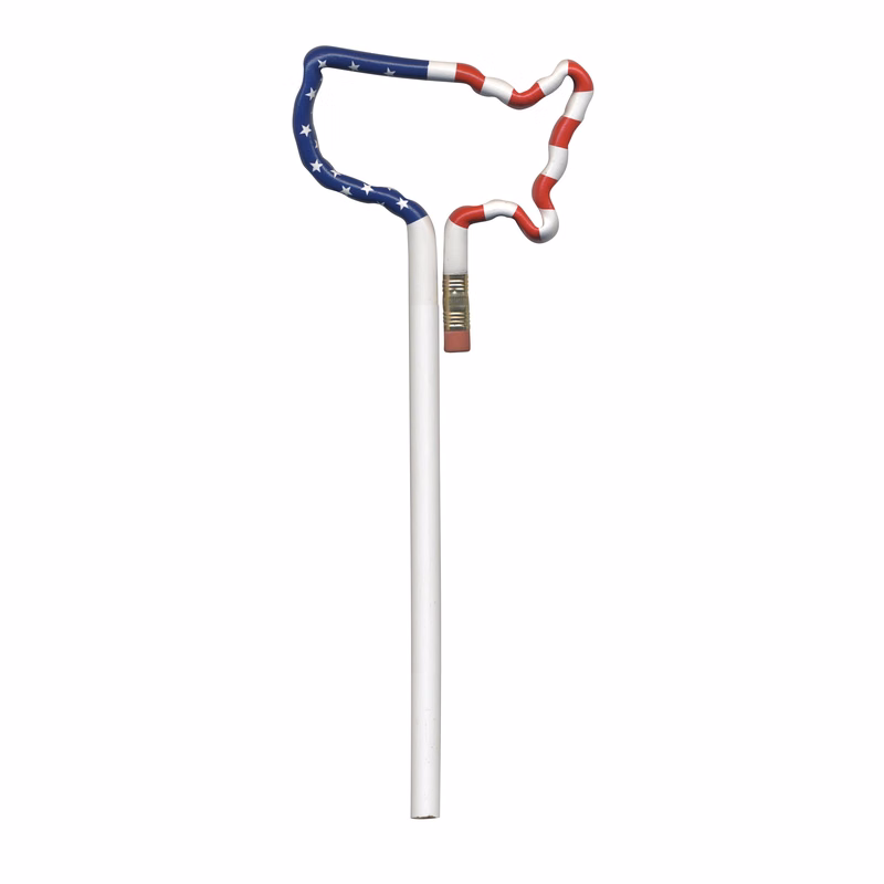 USA Stars and Stripes Bentcil, Bent #2 Pencil