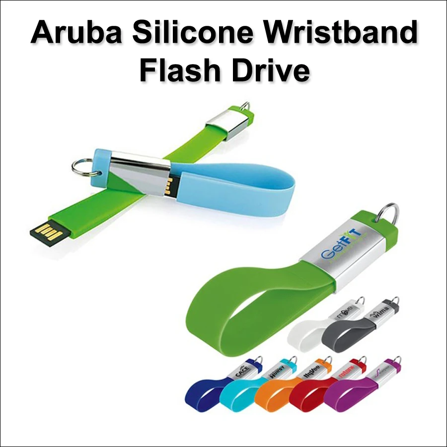 Aruba Silicone Wristband Flash Drive / USB - 16GB 1