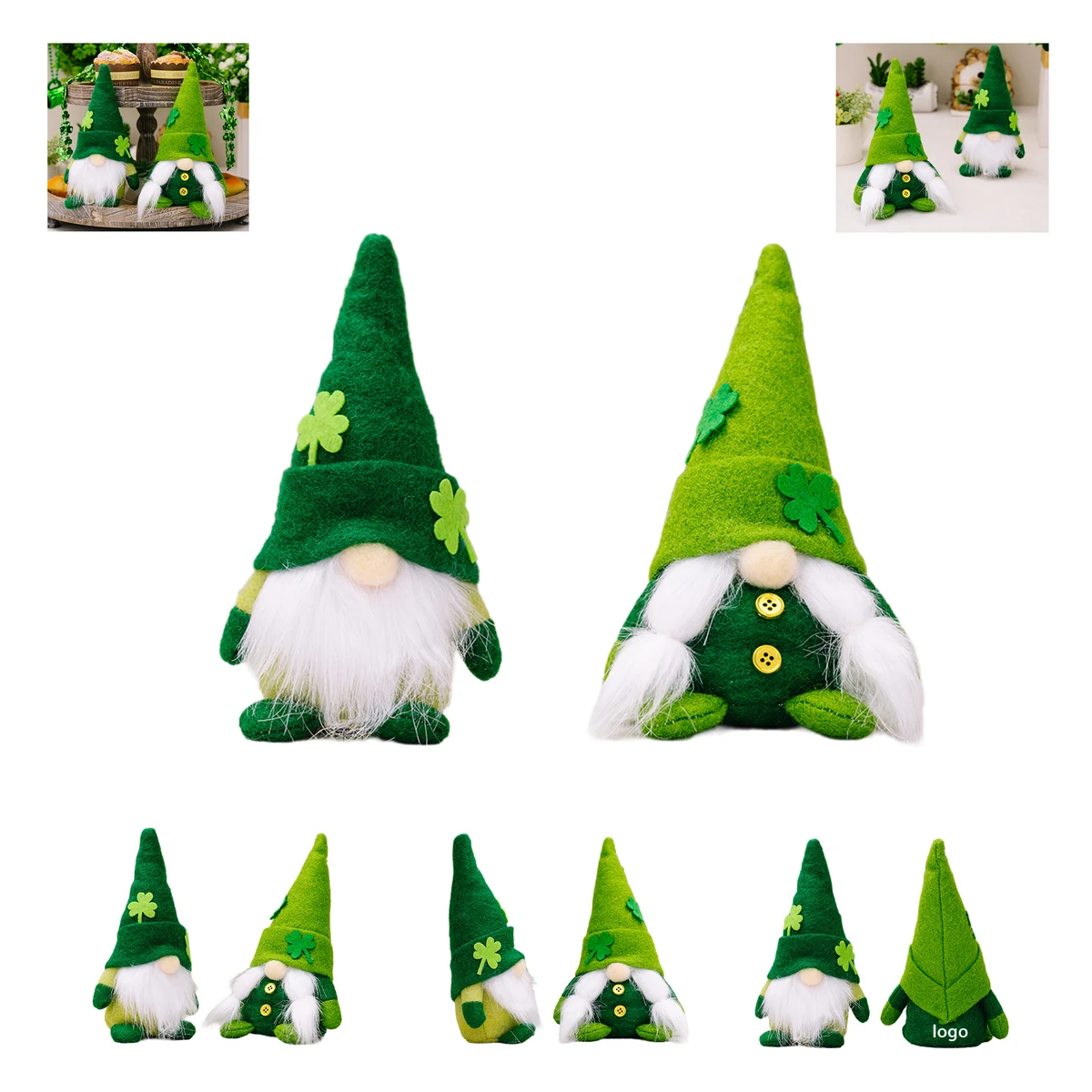 St Patricks Day Spring Summer Gnome Rudolph Old Man 1