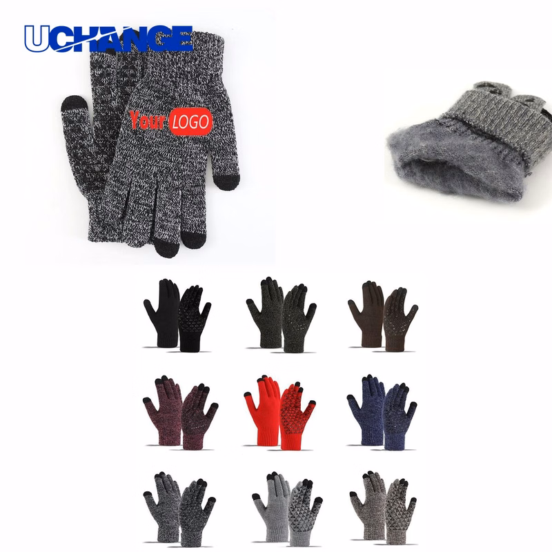 Knitted Touch Screen Gloves for Daily Use
