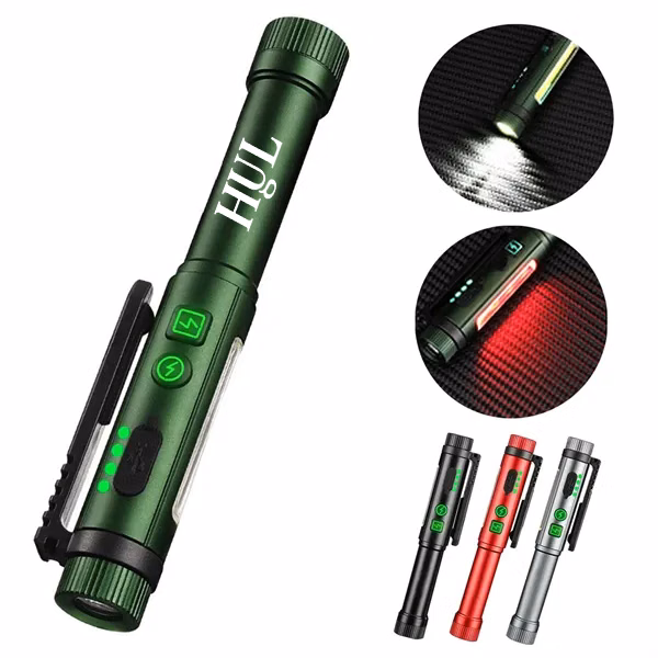 Mini Rechargeable Pen-Shaped Work Flashlight