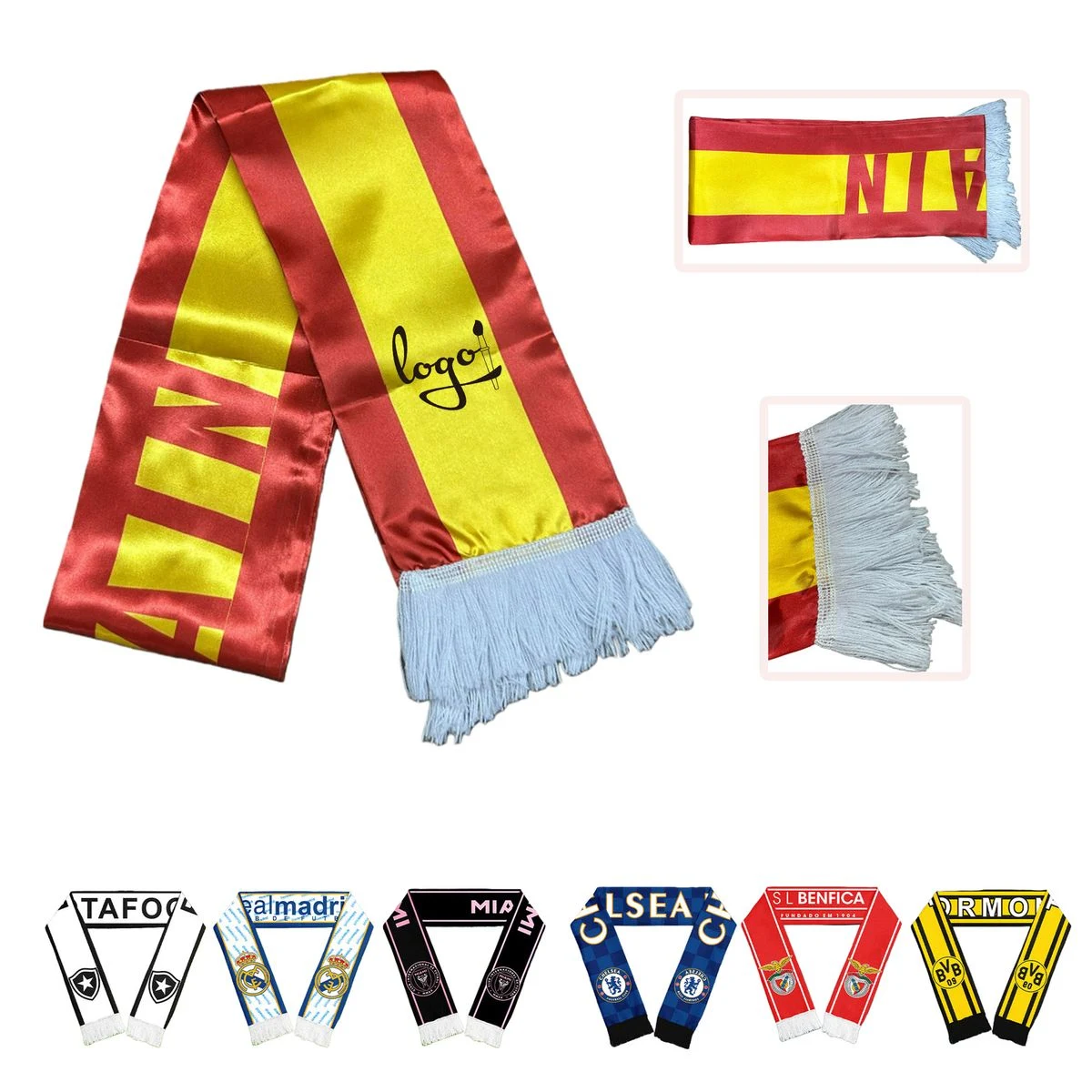 Polyester Soccer Fan Scarf 1