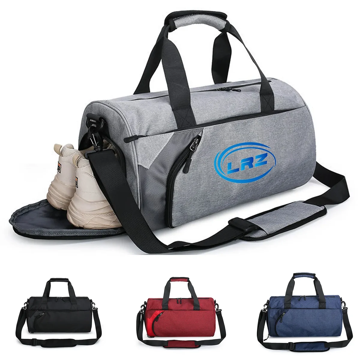 Duffle Travel Bag with Wet Pocket and Shoe Compartment 1