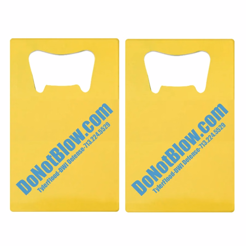 Printed Simple Card Bottle Opener