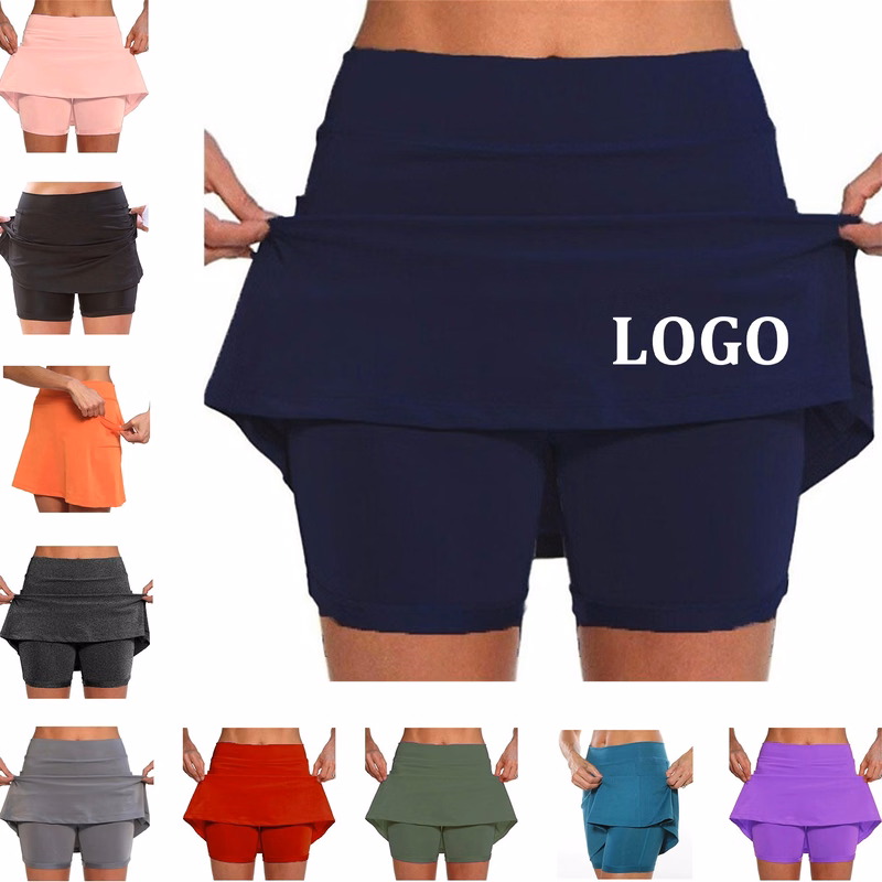 High Waist Athletic Sports Pants Skirt Casual Shorts